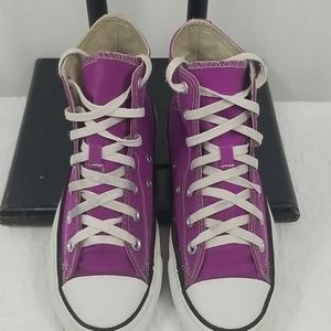 Purple High Top Converse All Star size 8